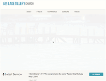 Tablet Screenshot of laketillerychurch.com